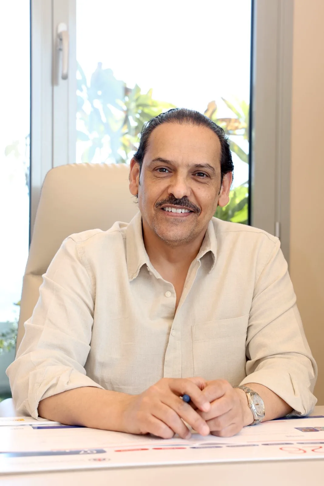 Portrait of Dr. Yousif Al Rowaisan Al Zafiri, consultant ophthalmologist and founder of YAS Eye Clinic in Kuwait