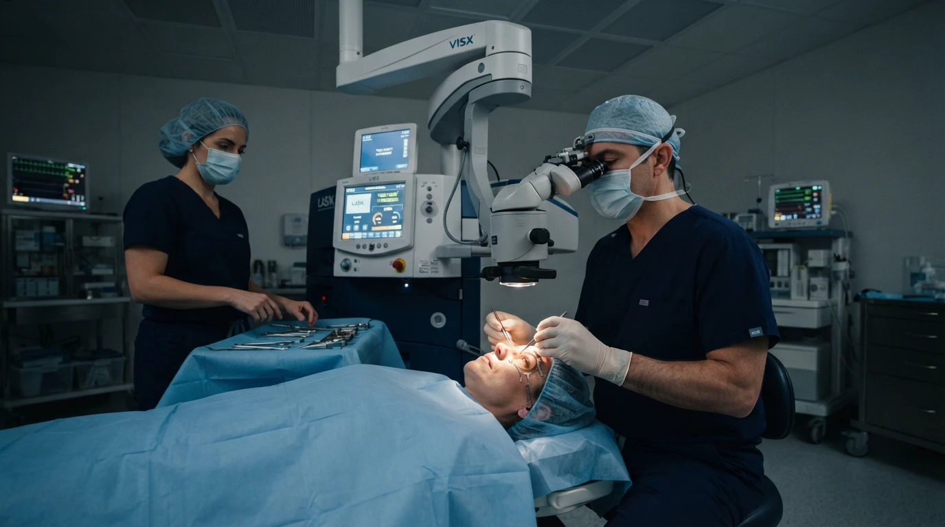 Refractive surgery (LASIK, PRK, and ICL) at عيادة ياس للعيون in Kuwait — laser vision correction for clear sight without glasses